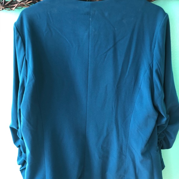 Blue Maternity Blazer 3/4 Sleeves Sz Medium - Picture 5 of 5